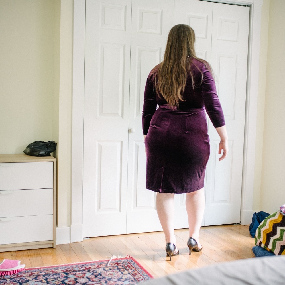 Luxurious Purple eShakti Dress - Picture 3 of 5